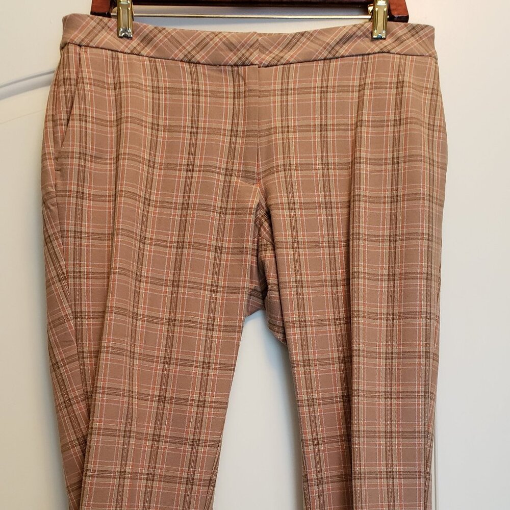 J. Jill Premium Bi Stretch Plaid Pants - Size: 10P